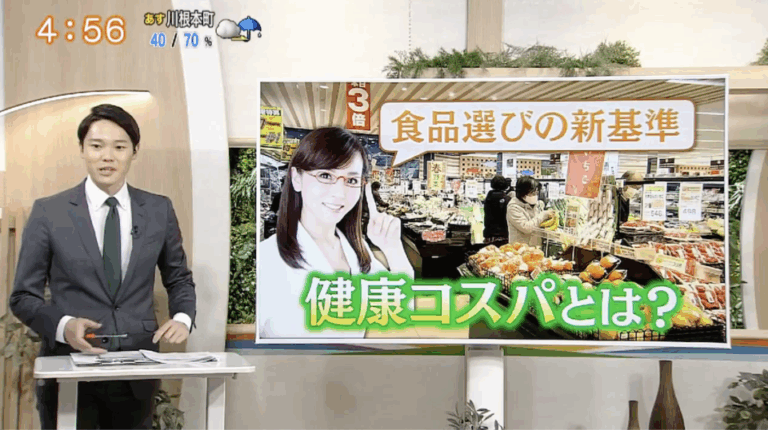 テレビ静岡「ただいまテレビ」に健康コスパを取材いただきました